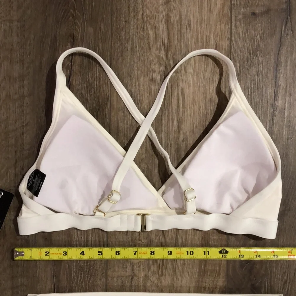 NWT! - CATALINA SWIMWEAR Cream & Gold Bikini Set